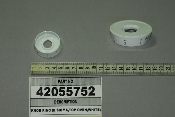 Knob Ring (E,Sigma,Top Oven,White)