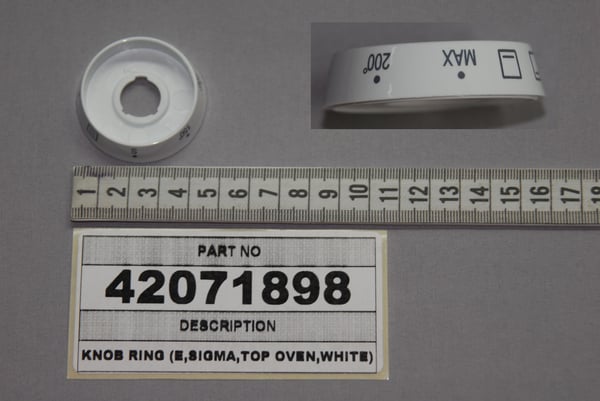 Knob Ring (E,Sigma,Top Oven,White)