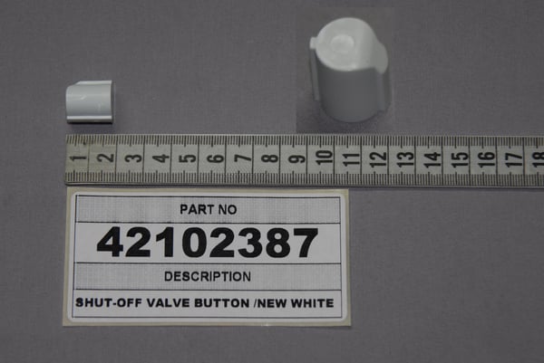 Shut-Off Valve Button /New White