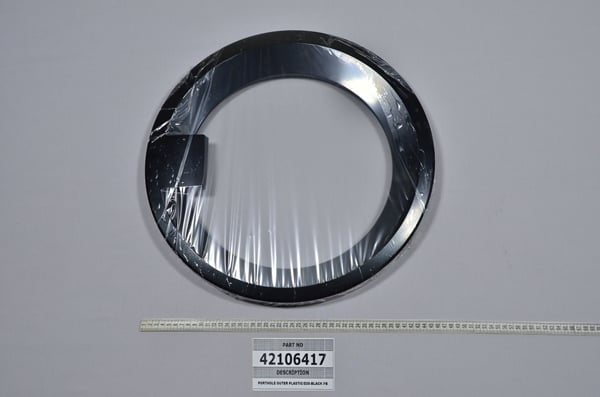 Porthole Outer Plastic/D20-Black Pb
