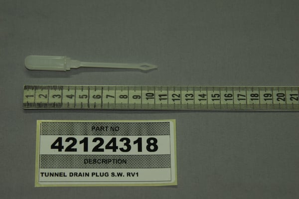 Tunnel Drain Plug S.W. Rv1