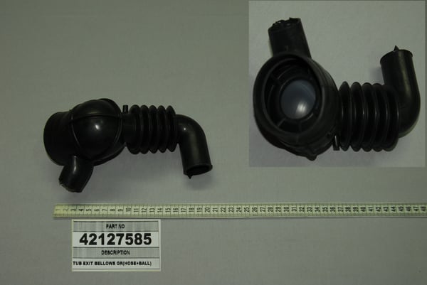 Tub Exit Bellows Gr(Hose+Ball)