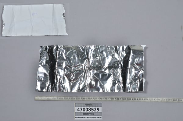 Dryer Upper Tray Protection Foil-458200