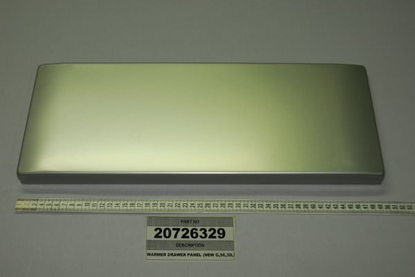 Warmer Drawer Panel (New G,56,3D,Silver