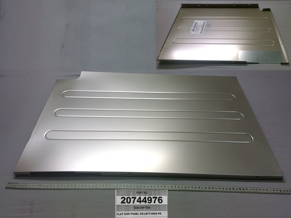 Flat Side Panel GR-Left/Inox Pr