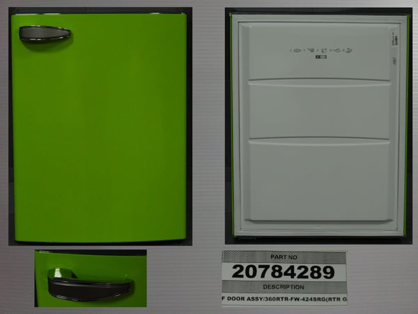 F Door Assy/360RTR-Crv-Fw (Rtrgreenchrom)