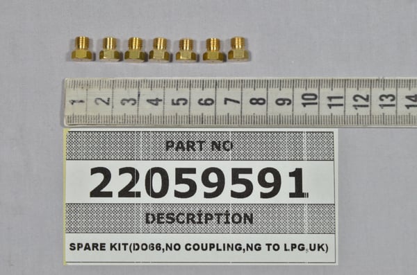 Spare Kit (DO66,NO Coupling,Ng to LPG,UK)