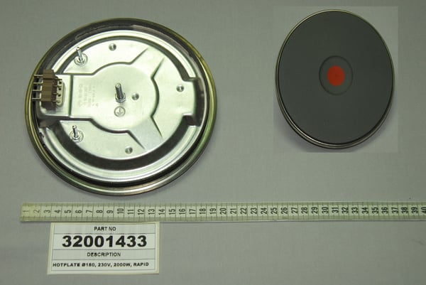 Hotplate Ø180, 230V, 2000W, Rapid