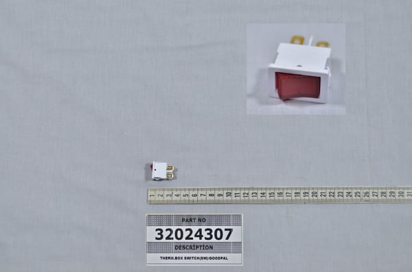 Rocker Switch/2 Pole/Wht/Light