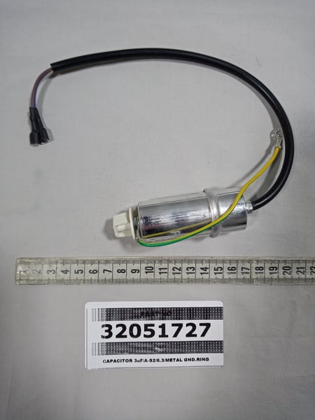 Capacitor 3uF/a-S2/6.3/Metal Gnd.Ring