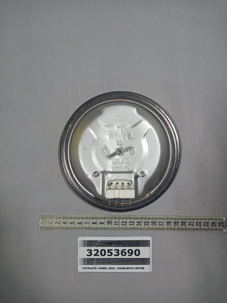 Hotplate 145MM, 230V, 1000W,with Lmt/We