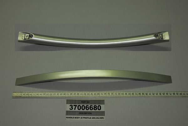Handle Body (D Profile Arc,Silver)