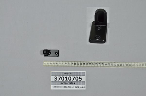 Glass Lid Hinge Counterpart (Black,Right