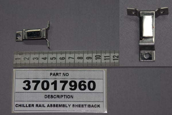 Chiller Rail Assembly Sheet/Back