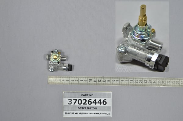 Cooktop Valve (Fon Al,B.Burner,Ø45,Ng,C)
