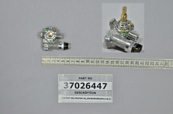 Cooktop Valve (Fon Al,Sr.Burner,Ø33,Ng,C)