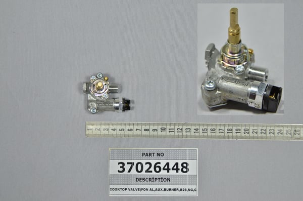 Cooktop Valve (Fon Al,Aux.Burner,Ø26,Ng,C