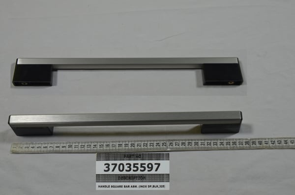 Handle Square BAR Asm. (Inox Dp,Blk,325)