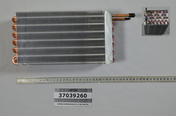 Copper Evaporator Ø7 F1,5 100-112LT/TD