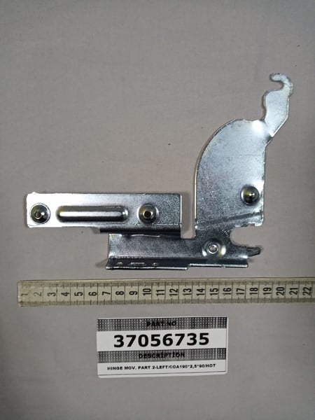 Hinge Mov. Part 2-Left/COA190*2,5*90/Hot