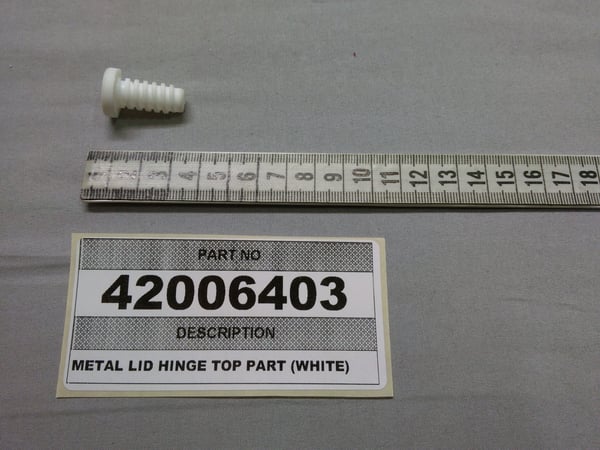 Metal Lid Top Plastic (White)