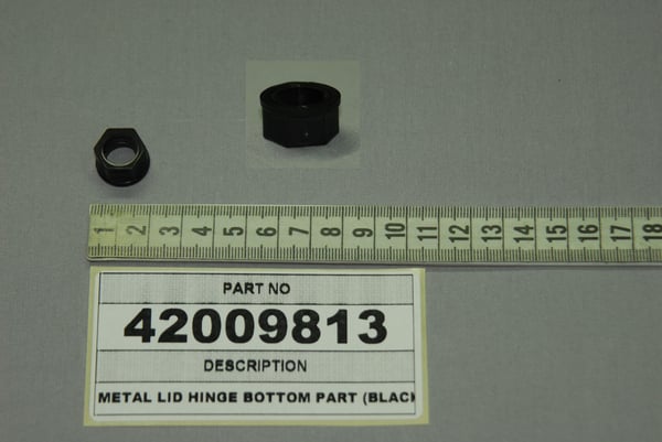Metal Lid Bottom Plastic (Black)