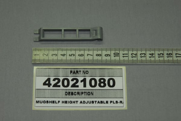 Mugshelf Height Adjustable Pls-RAL 7046
