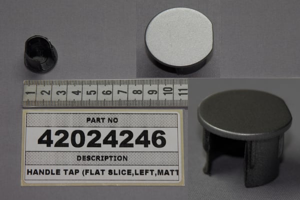 Handle Tap (Flat Slice,Left,Matte Inox)