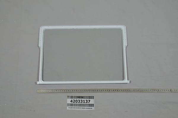 R Glass Shelf (W.White Frame) 1400ANK (S.W)