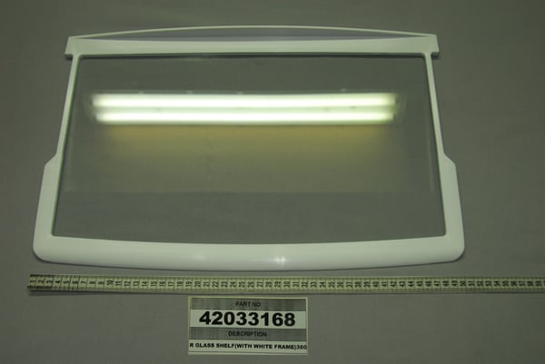 R Glass Shelf (with White Frame) 360 S.W.