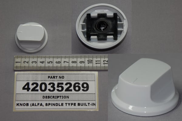 Knob (Alfa,Spindle Type Built-IN,White