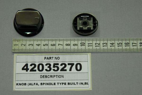 Knob (Alfa, Spindle Type Built-IN,Black)