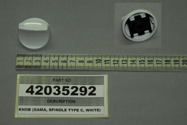 Knob (Gama, Spindle Type C, White)