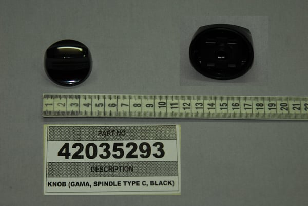 Knob (Gama, Spindle Type C, Black)