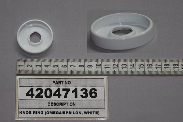 Knob Ring (Omega/Epsilon, White)