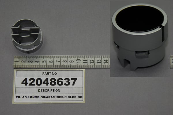 Pr. Adj.Knob GR/Aramides-C.Blck.Body Mkr