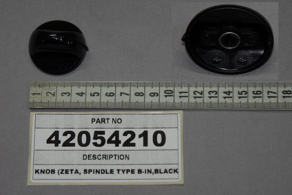 Knob (Zeta, Spindle Type B-IN,Black)
