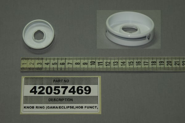 Knob Ring (Gama/Eclipse,Hob Funct,White)