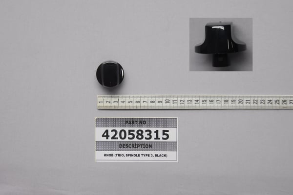 Knob (Trio, Spindle Type 3, Black)