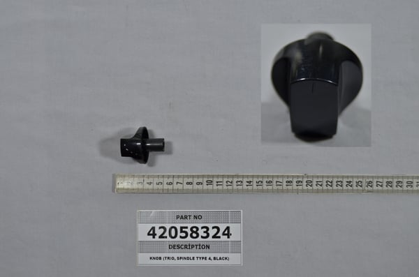 Knob (Trio, Spindle Type 4, Black)