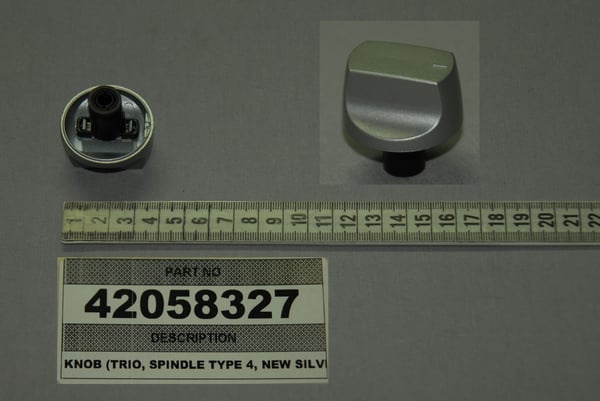 Knob (Trio, Spindle Type 4, New Silver)