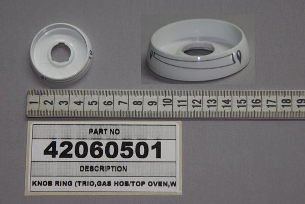Knob Ring (Trio,Gas Hob/Top Oven,White)