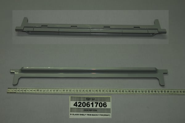 R Glass Shelf Trim-Back/1700 (Gray)