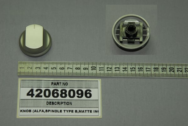 Knob (Alfa,Spindle Type B,Matte Inox)
