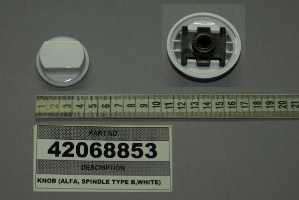 Knob (Alfa, Spindle Type B,White)