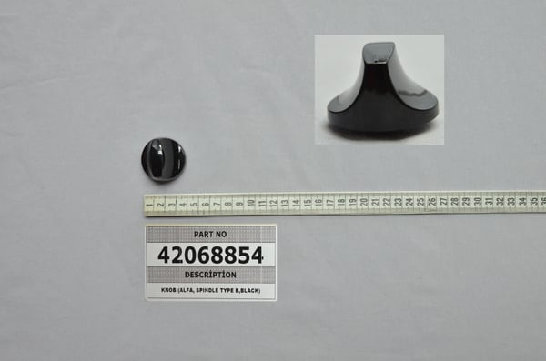 Knob (Alfa, Spindle Type B,Black)