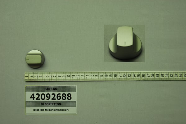Knob (Big Trio,Mta,Wh.Inox,2P)