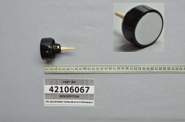 Pr. Adjustment Knob GR/K10-F1F2F4/G.Blc