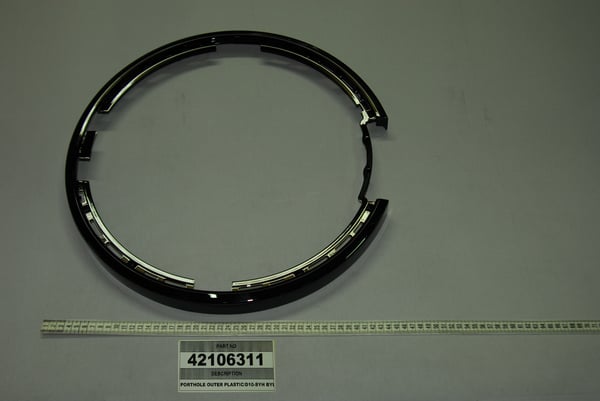 Porthole Outer Plastic/D10-Black Pb