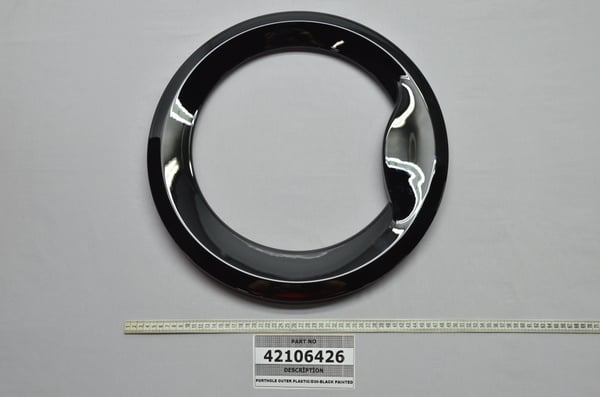 Porthole Outer Plastic/D30-Black Pb
